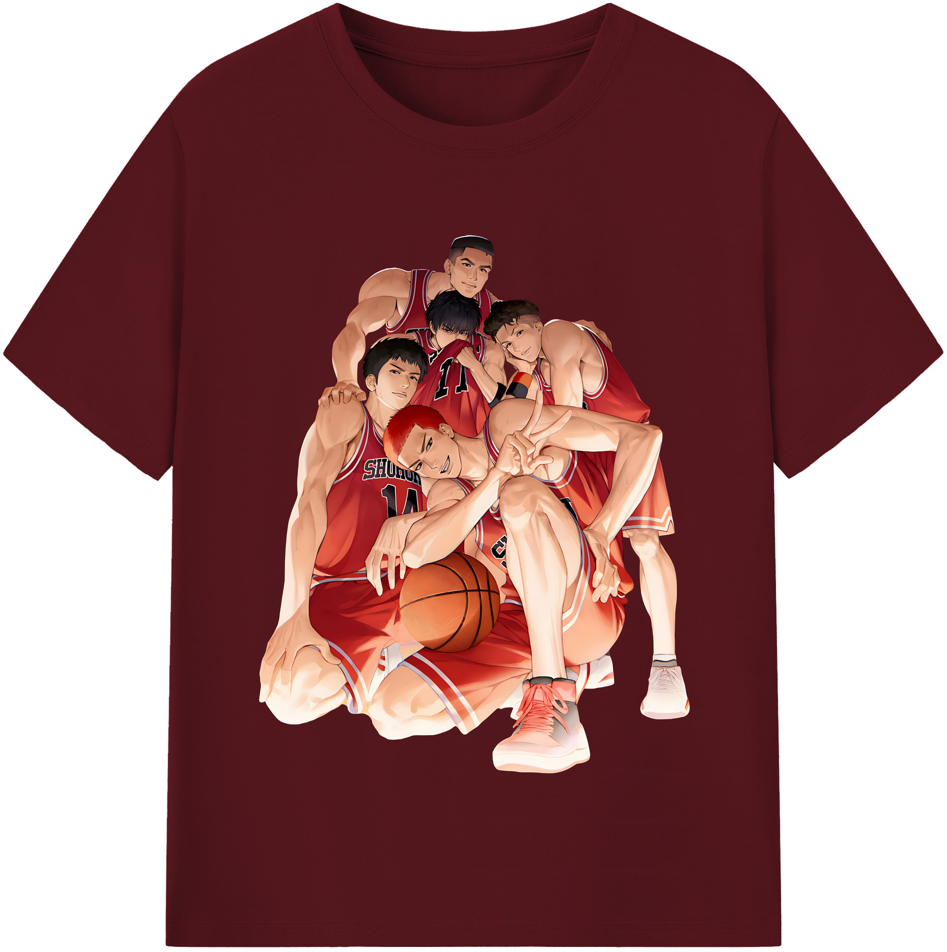（画像用） SLAM DUNK／スラムダンク 綿100％半袖Tシャツ（フロントプリント）